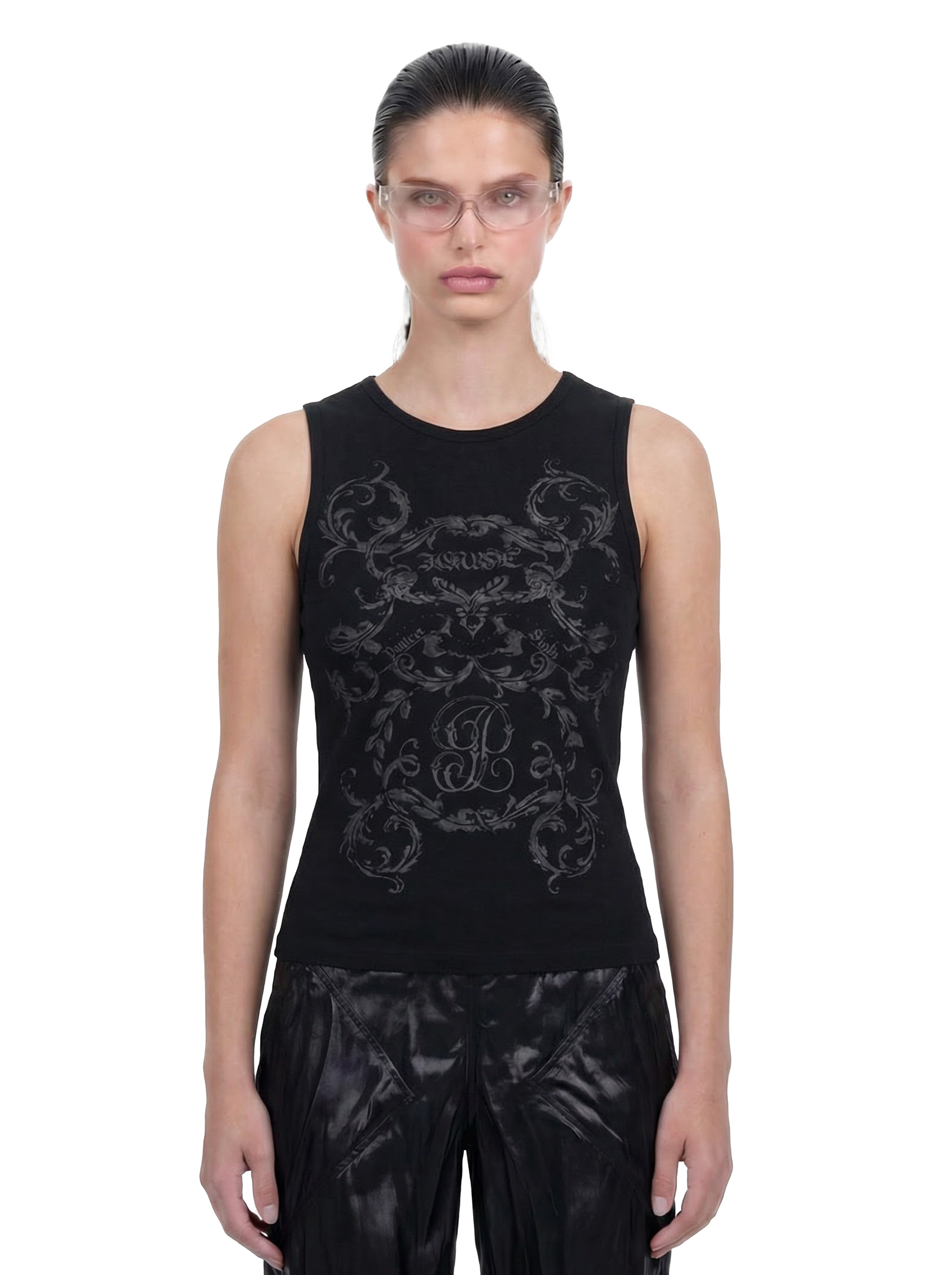 BAROQUE SINGLET (BLACK)