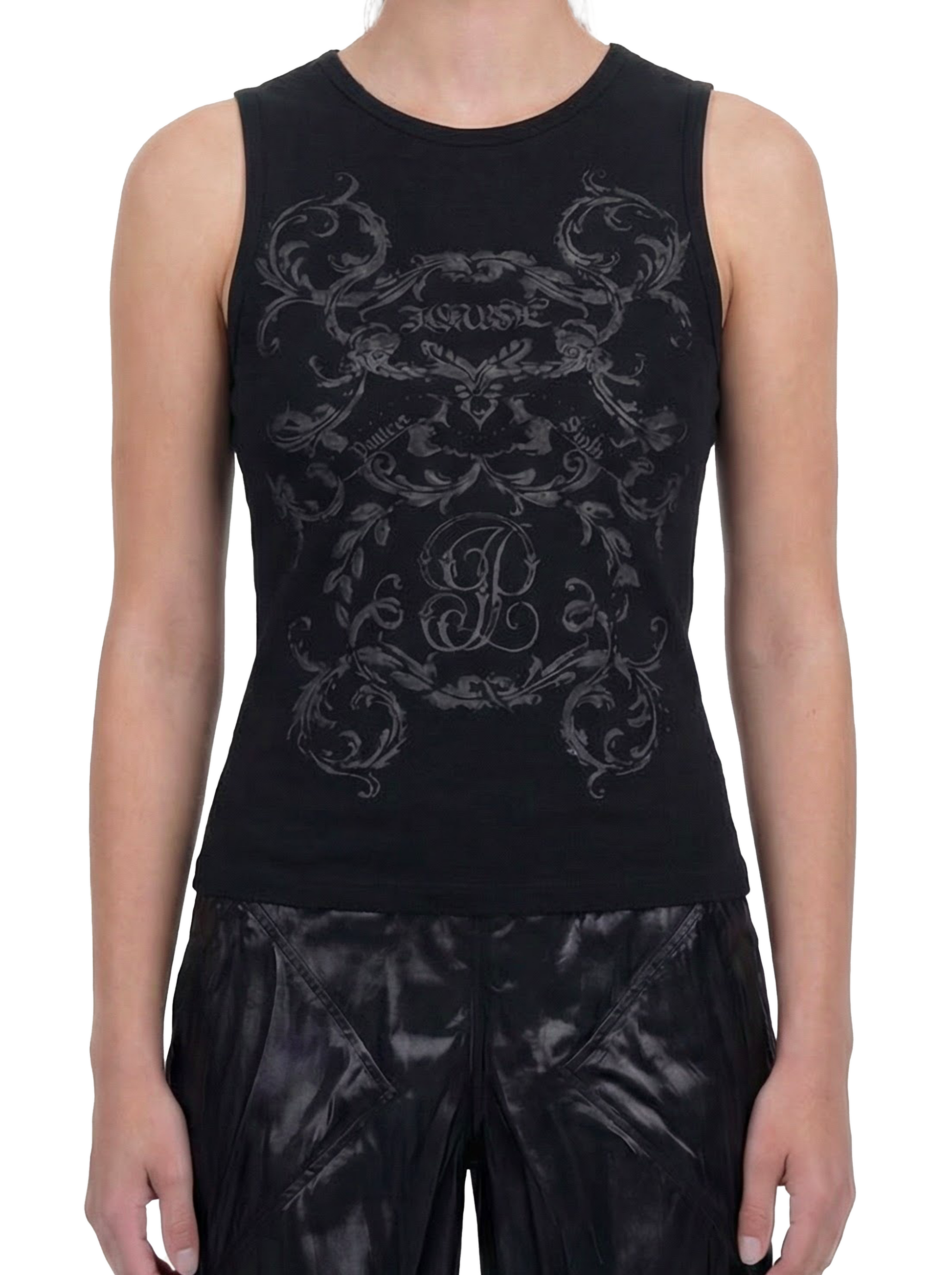 BAROQUE SINGLET (BLACK)