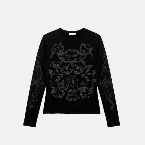 BAROQUE COMPRESSION TOP (BLACK)