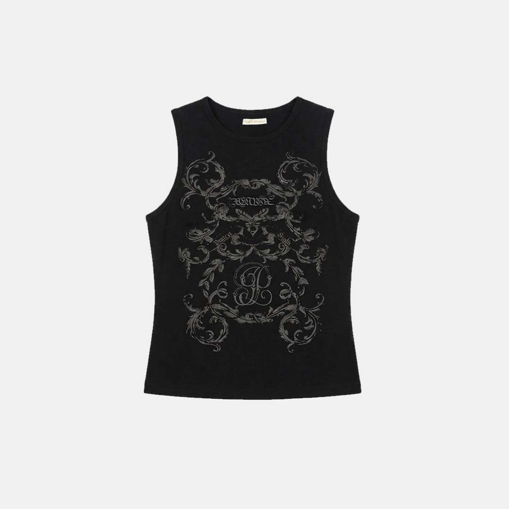 BAROQUE SINGLET (BLACK)