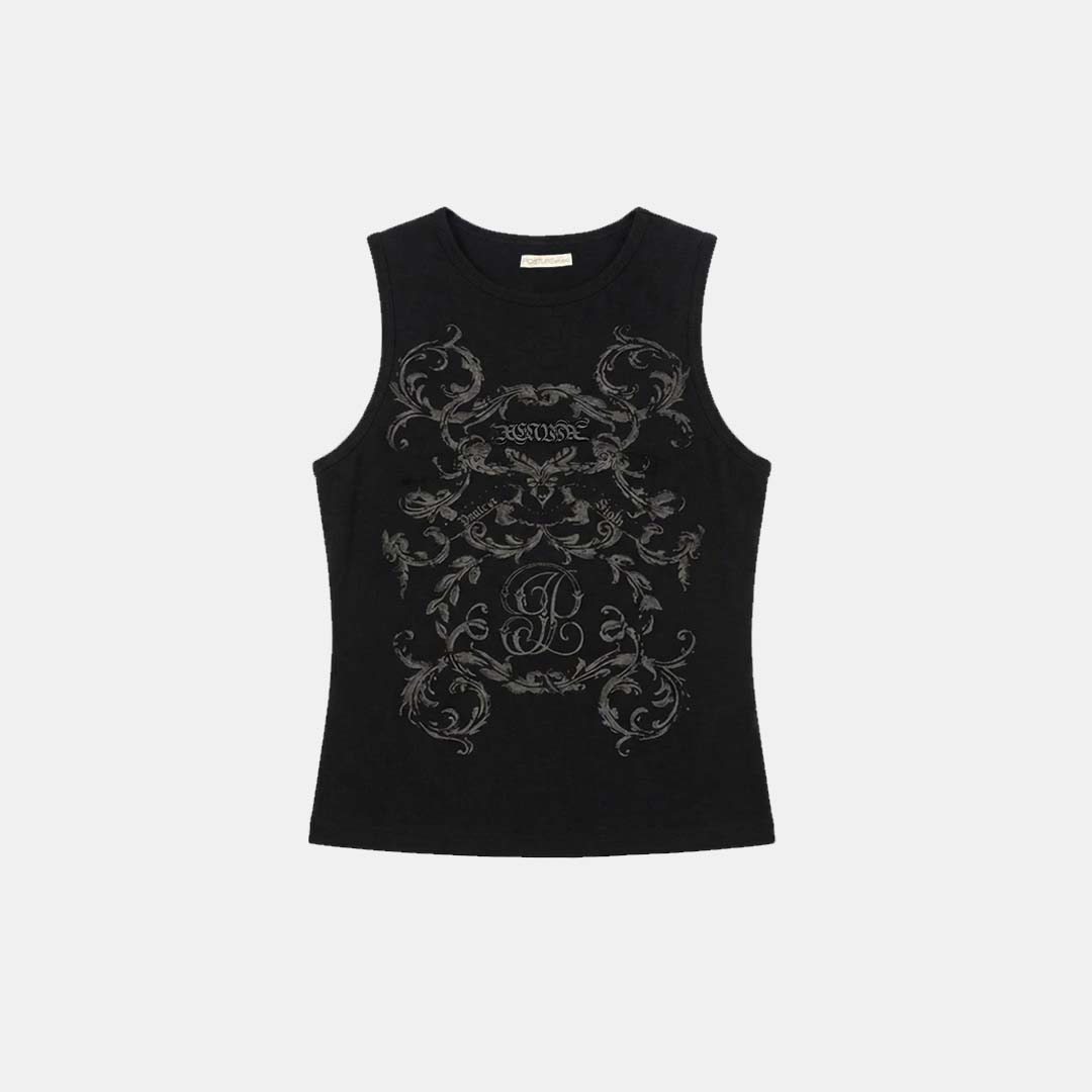 BAROQUE SINGLET (BLACK)
