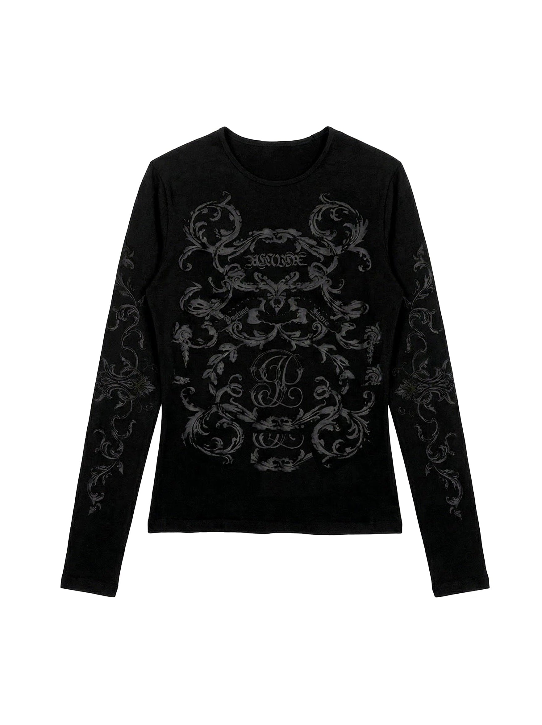 BAROQUE COMPRESSION TOP (BLACK)