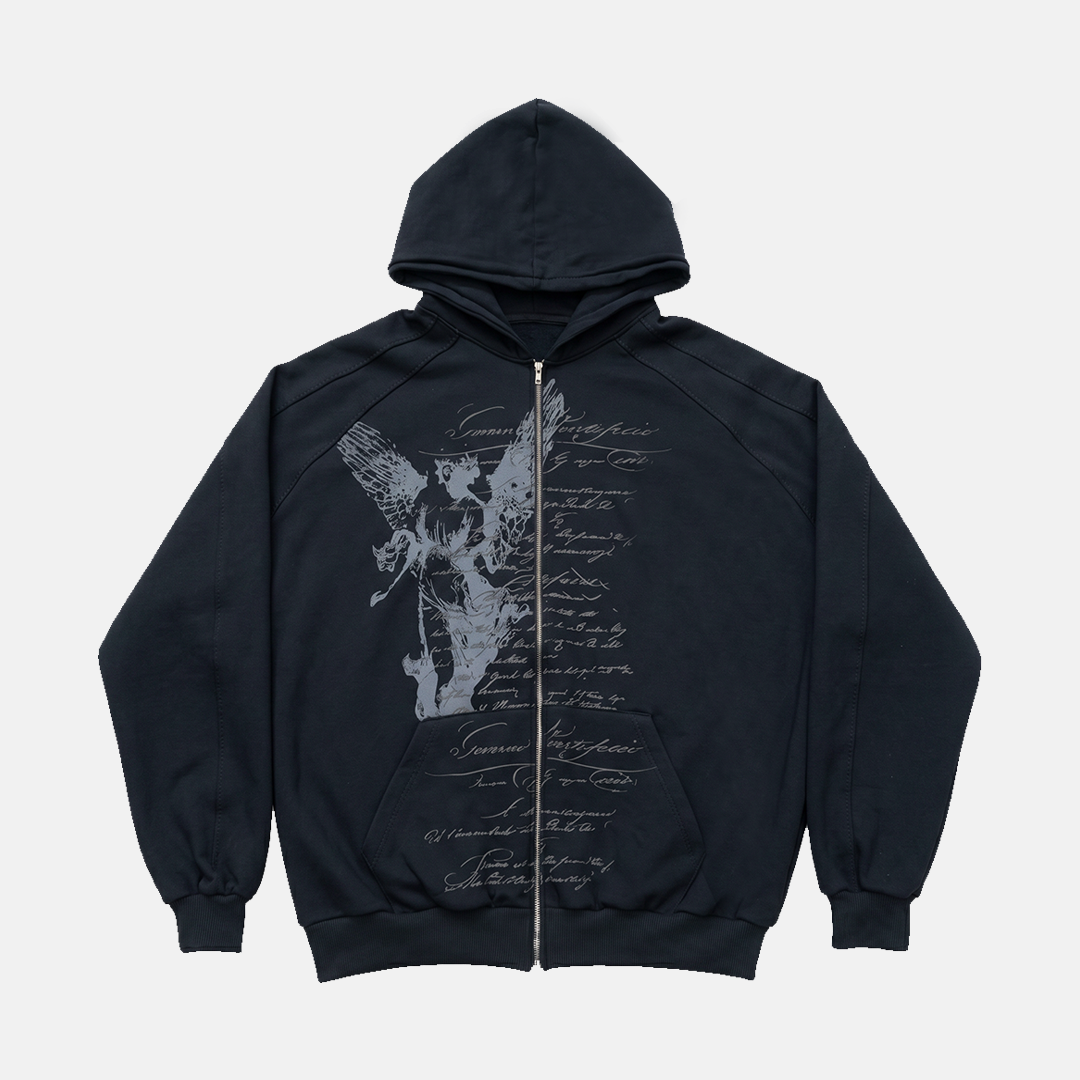 'NIHIL GRAVE EST' ZIP HOOD
