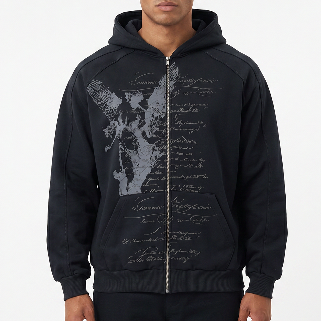 'NIHIL GRAVE EST' ZIP HOOD