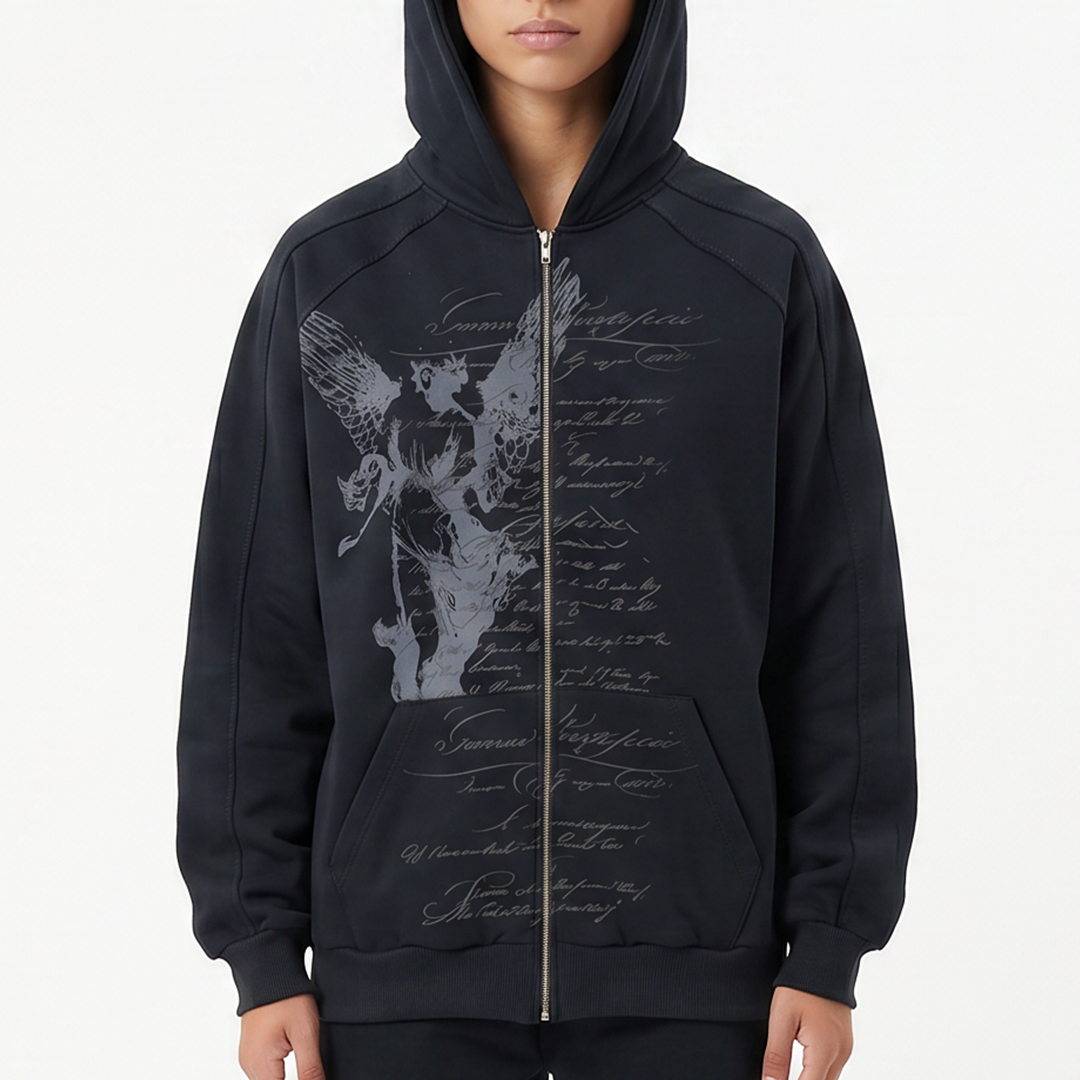 'NIHIL GRAVE EST' ZIP HOOD