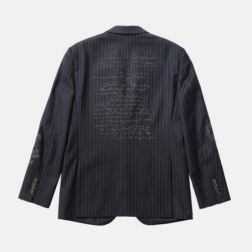 'NIHIL EST GRAVE' UNIQUE STATE BLAZER (2/2) NAVY