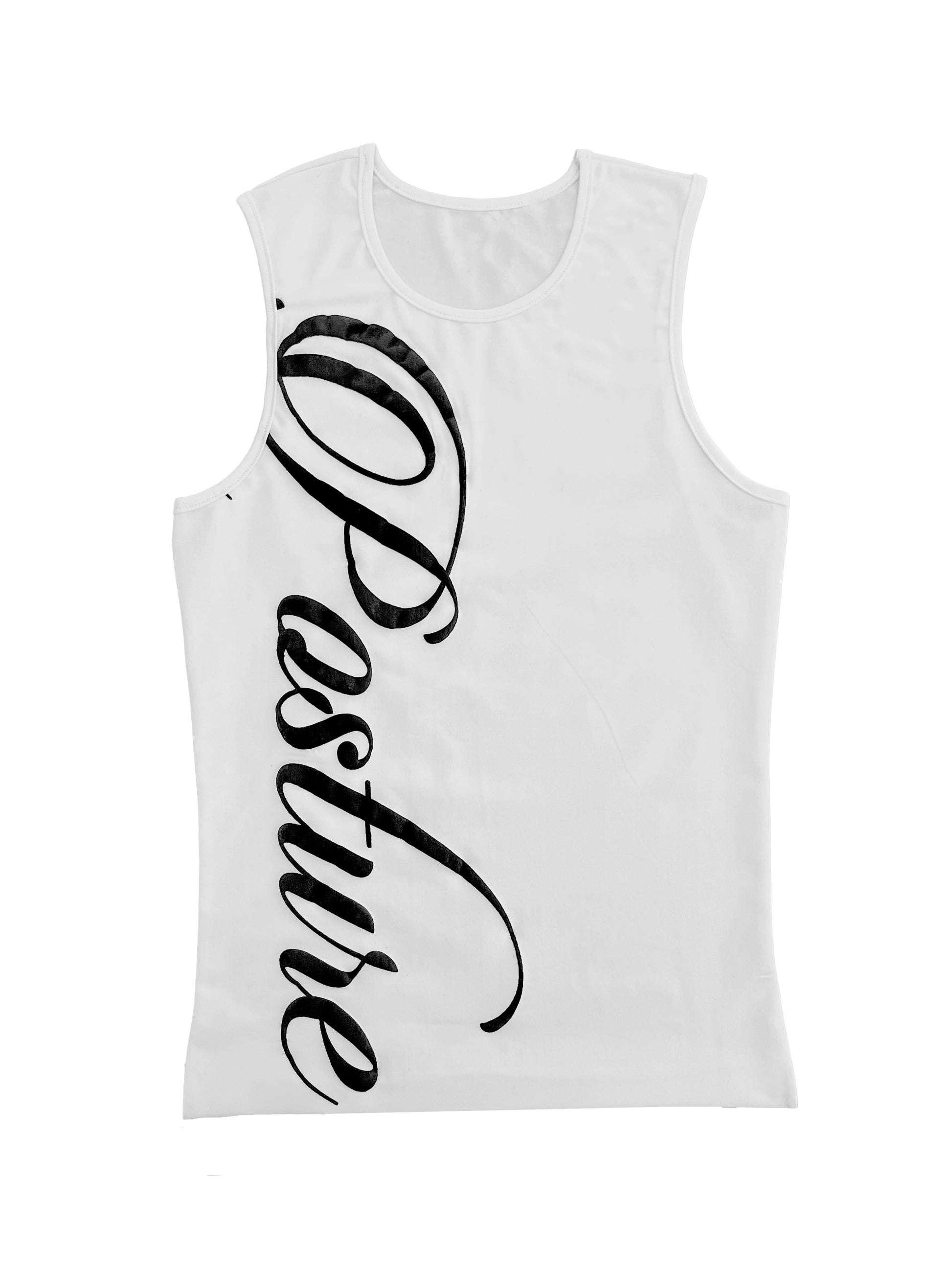 SCRIPT SINGLET (WHITE)