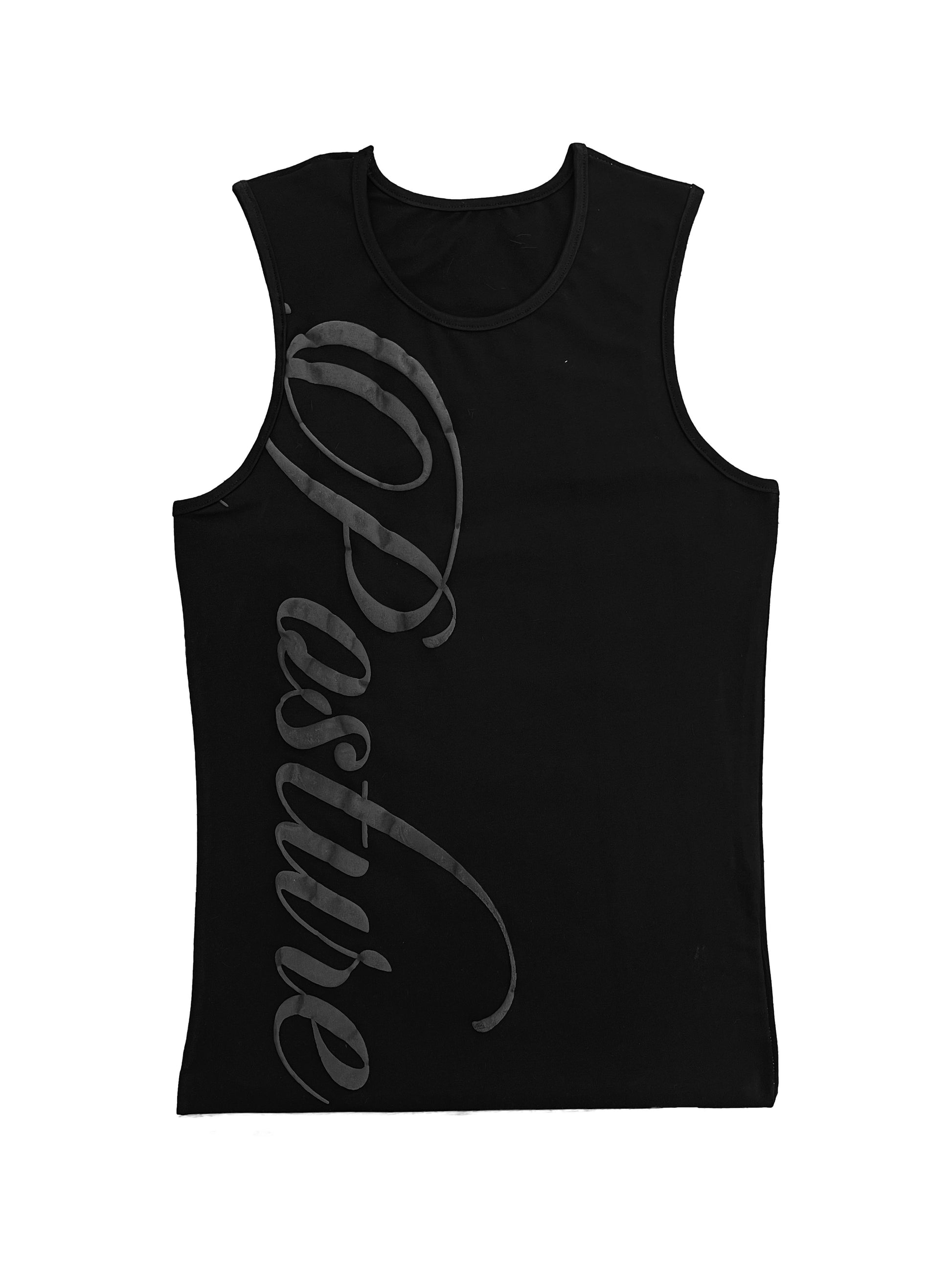 SCRIPT SINGLET (BLACK)