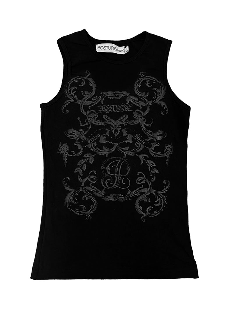 BAROQUE SINGLET (BLACK)