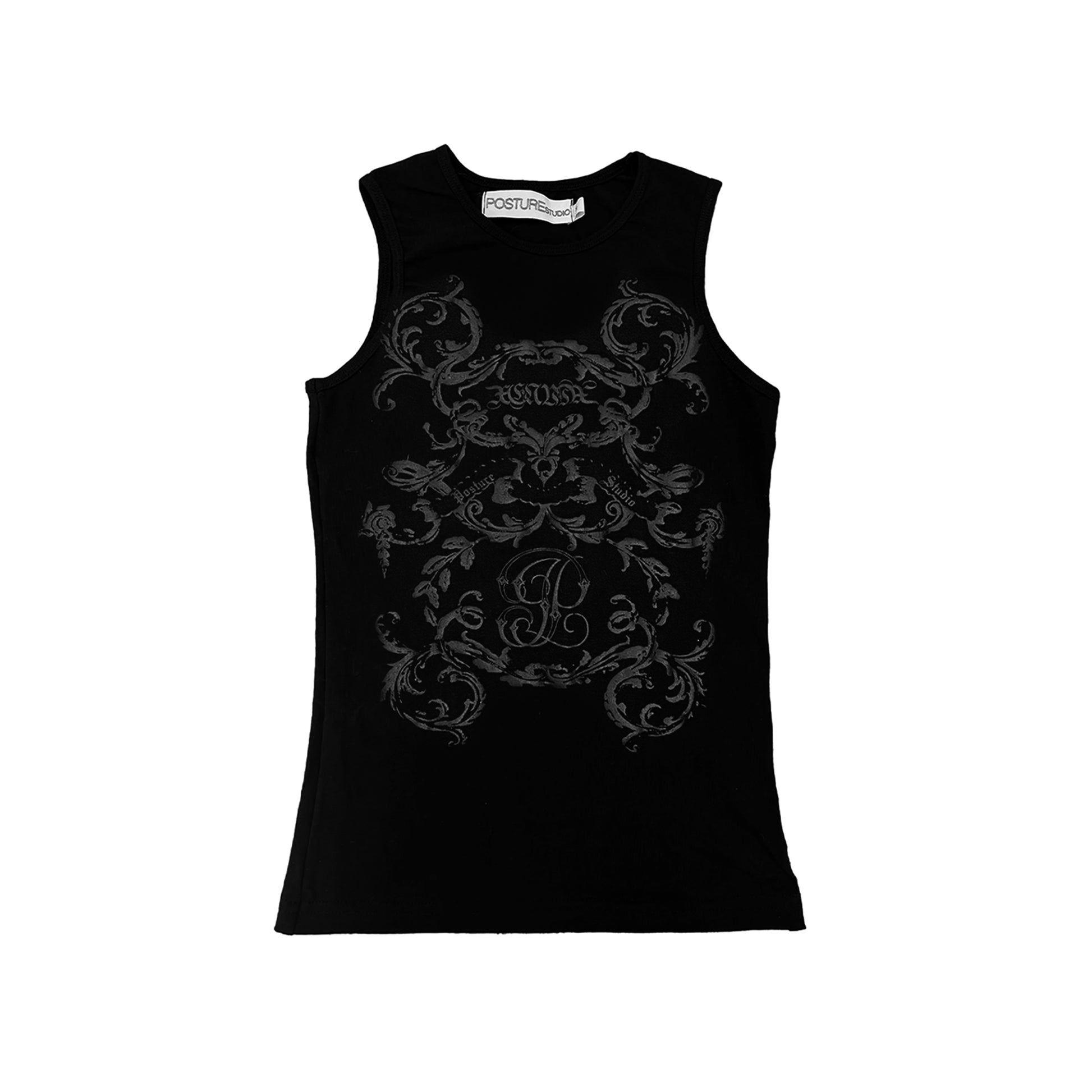 BAROQUE SINGLET (BLACK)