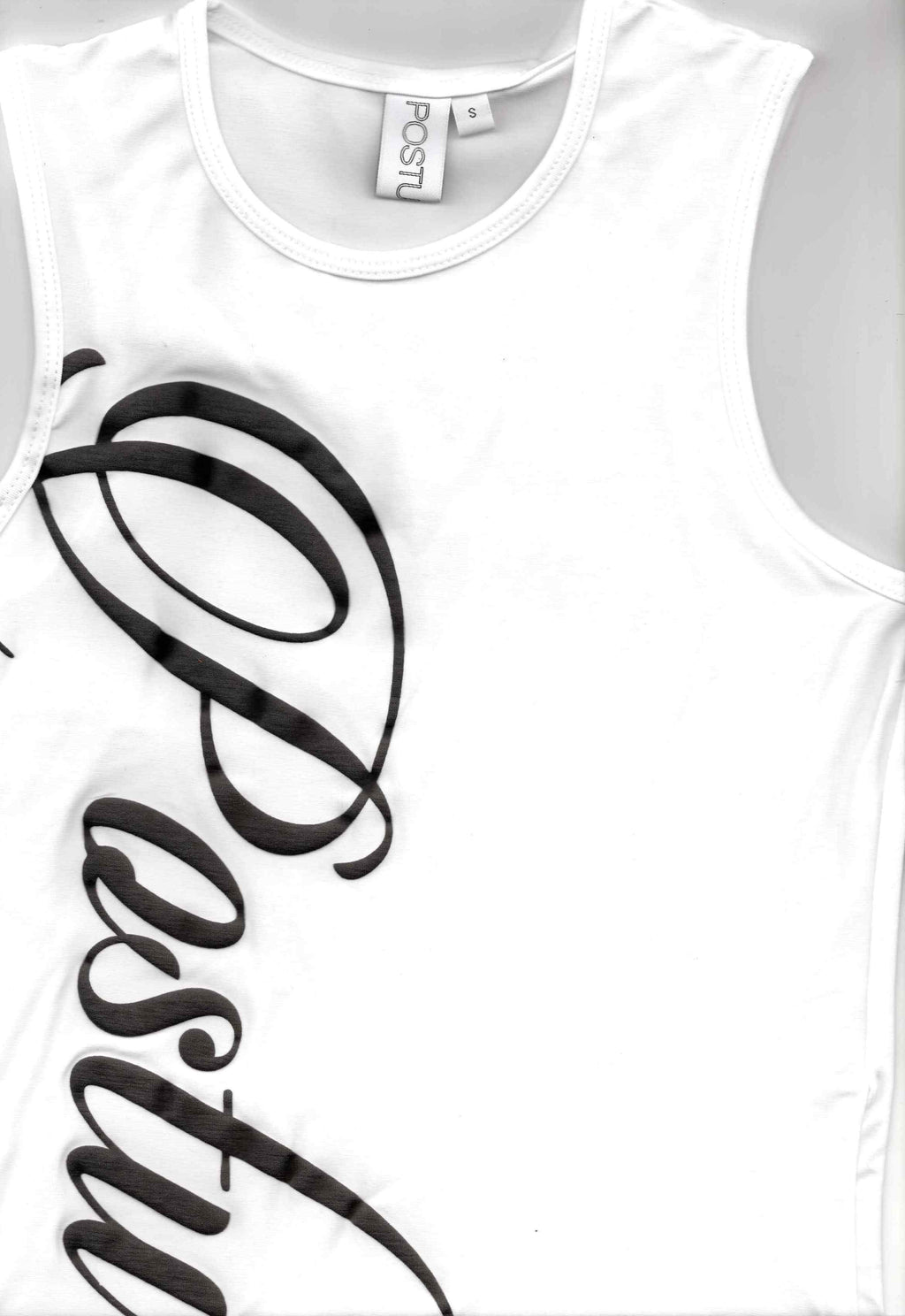 SCRIPT SINGLET (WHITE)