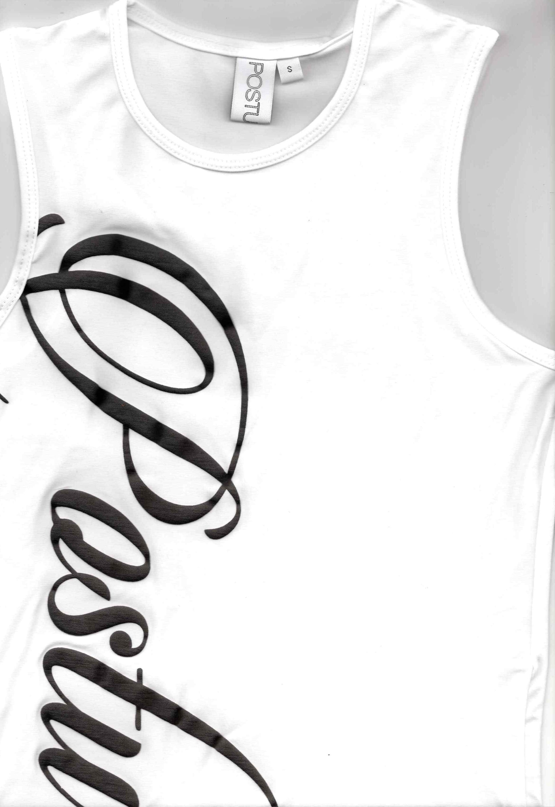 SCRIPT SINGLET (WHITE)