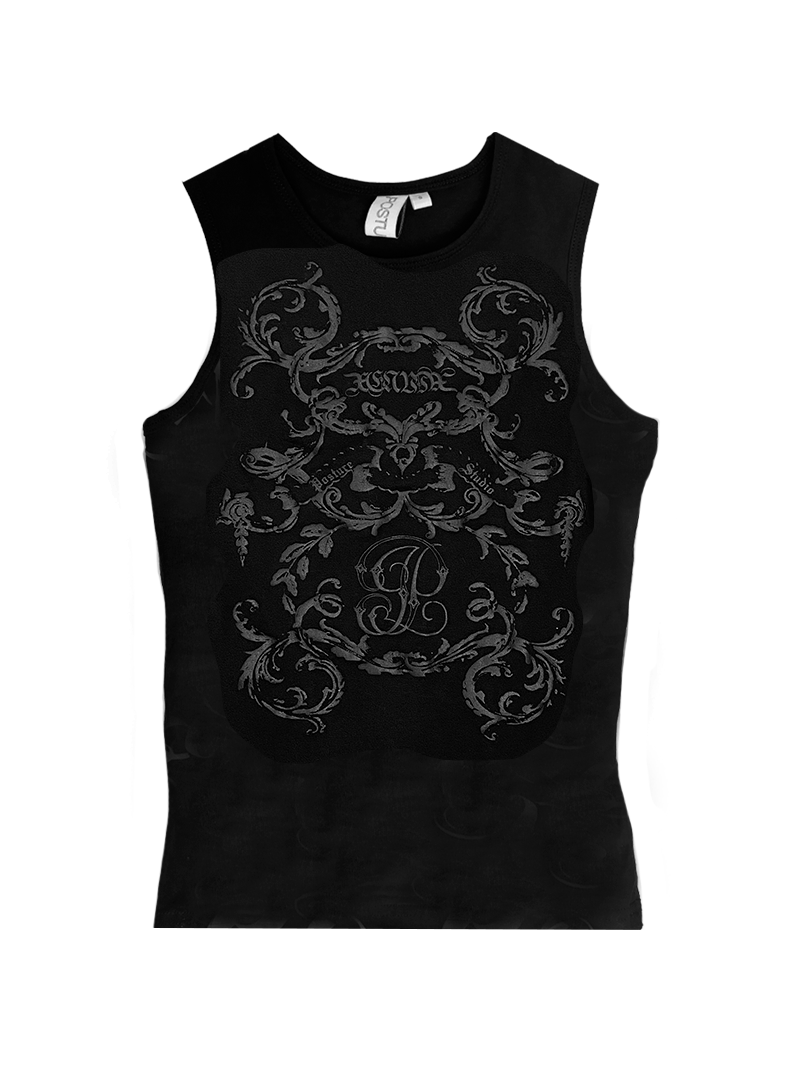 BAROQUE SINGLET (BLACK)